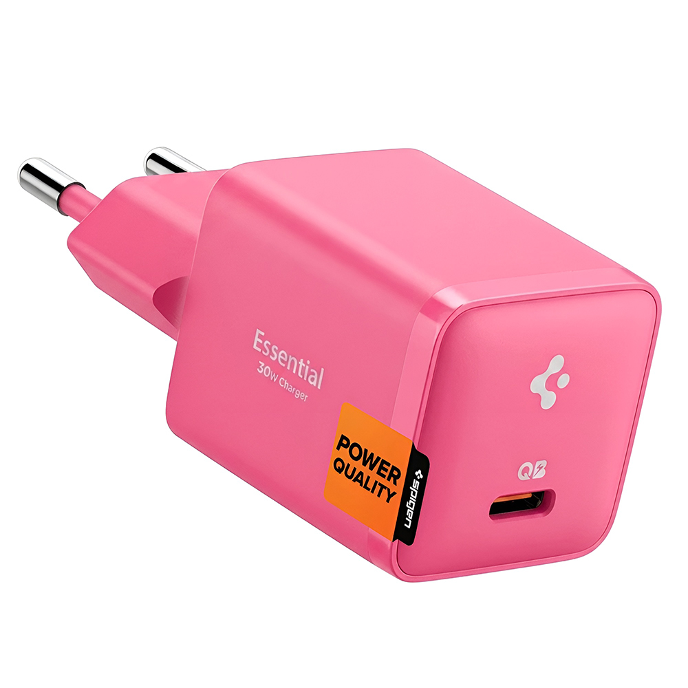 Spigen - Fali töltő Arcstation Essential EE301EU (ACH10449) - Type-C, Quick Charge, PD30W - Rózsaszín-0