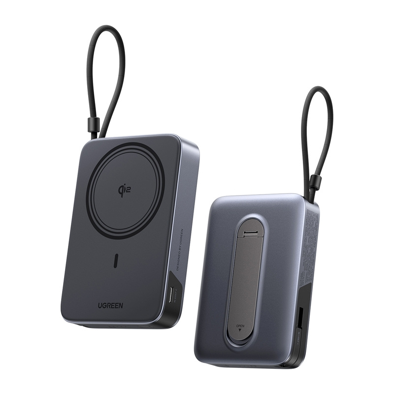 UGREEN PB568 mágneses powerbank 10000mAh 30W szürke Magsafe-2