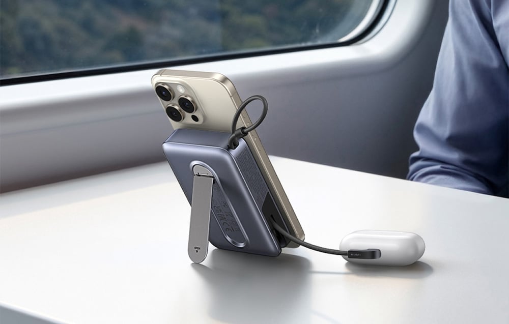 UGREEN PB568 mágneses powerbank 10000mAh 30W szürke Magsafe-5