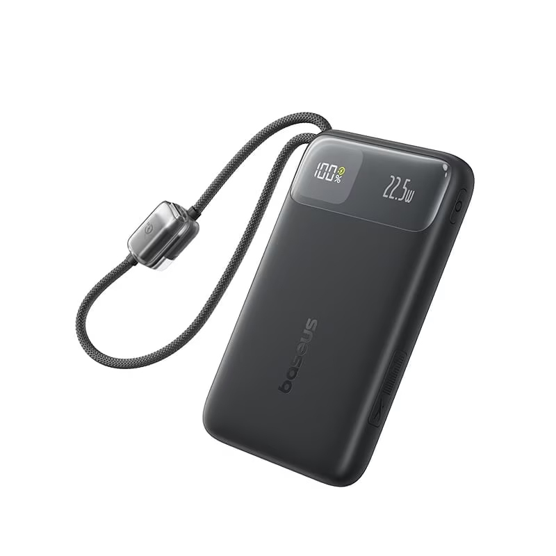 Baseus EnerFill FC11, 20000mAh, 22.5W, QC + PD, Fekete Powerbank-0