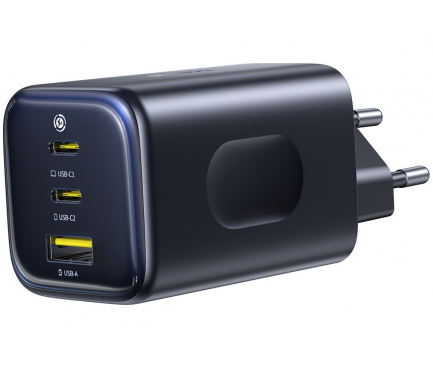 Hálózati töltőadapter Baseus PicoGo AE11, 100W, 5A, 1 x USB-C - 2 x USB-C, Fekete-1