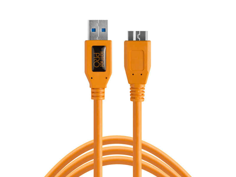 Tether Tools TetherPro USB 3.0 - Micro-B 4,6m Orange kábel-0