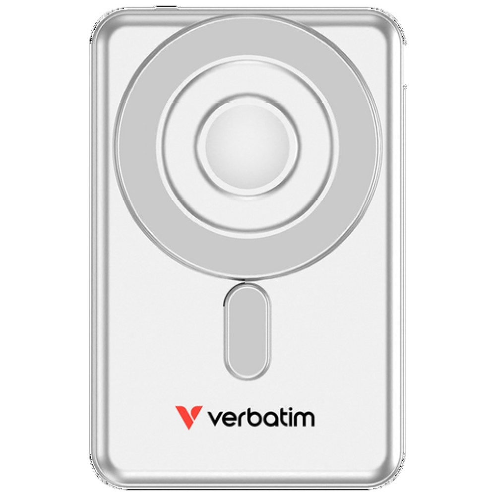 Verbatim Charge'n' Go 15W 5000mAh mágneses vezeték nélküli powerbank 2x USB-C kábellel ezüst 32276-1