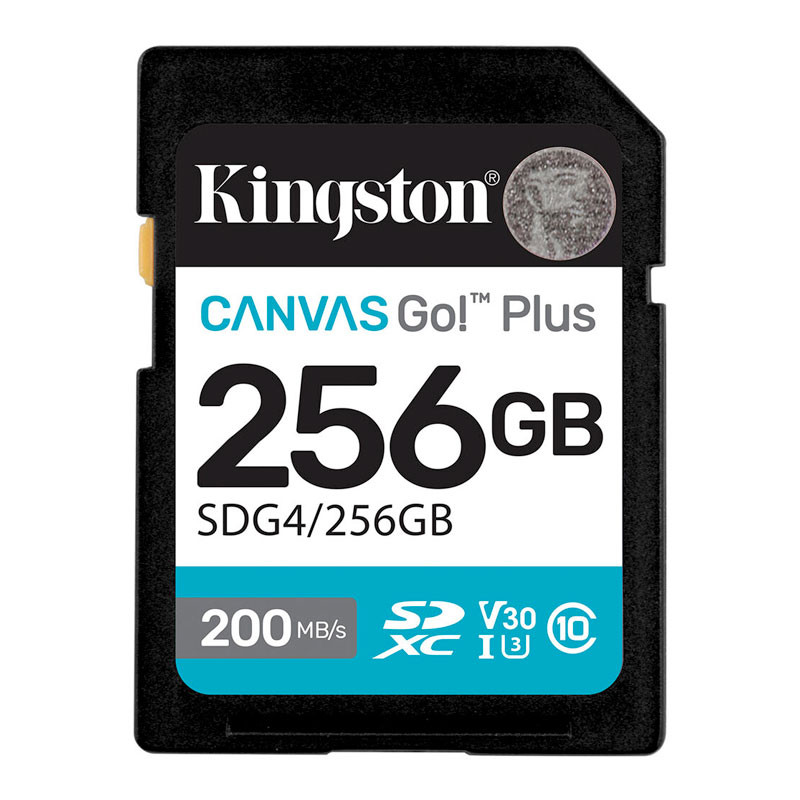 Kingston SDXC 256GB Canvas Go Plus Gen4 200R C10 UHS-I U3 V30 memóriakártya-0