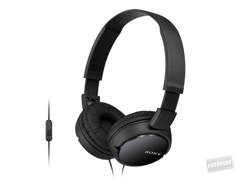 Sony MDRZX110APB Vezetékes fejhallgató mikrofonnal fekete-0