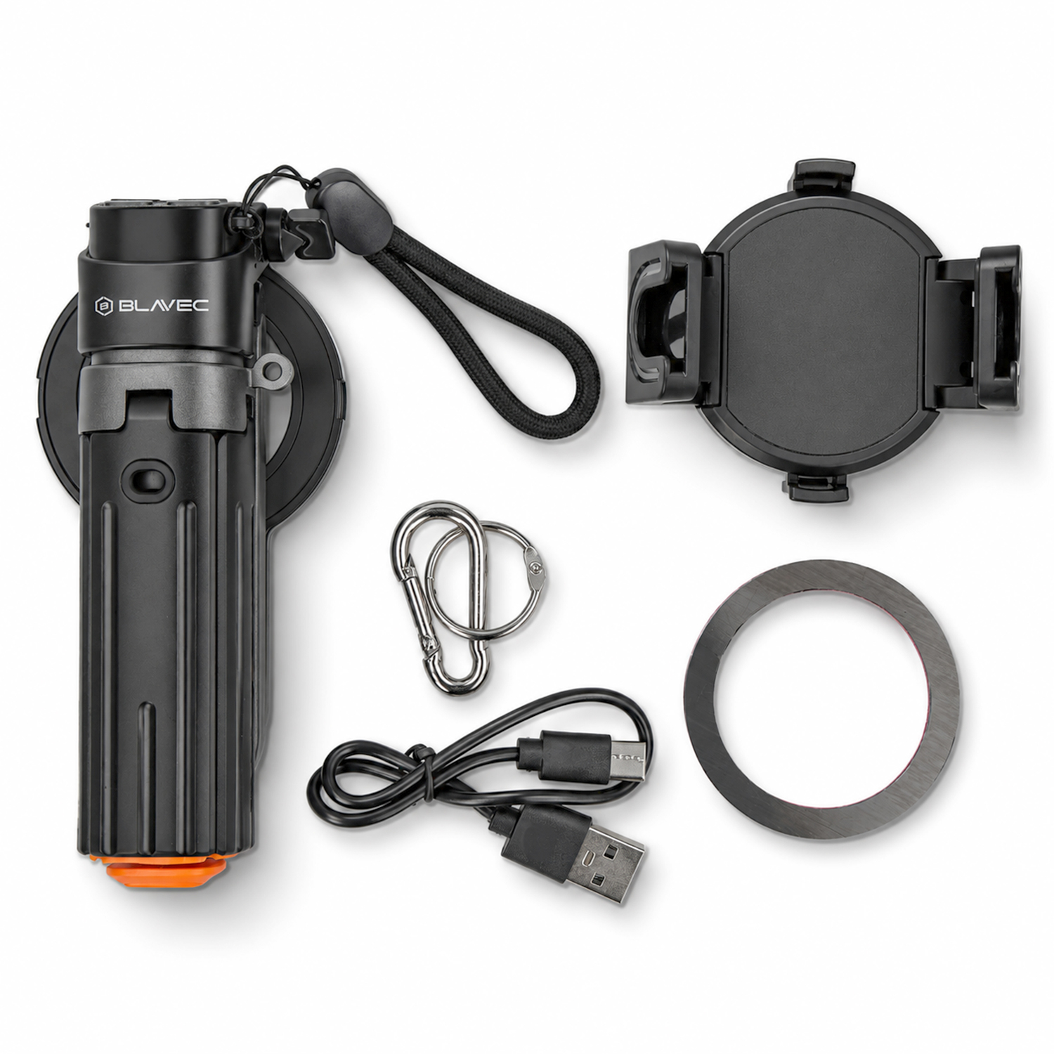 Blavec Selfie Stick Alumínium Coco PRO Mini P-01 Magsafe Auto pop quadripod + távirányító + tartó 0,48 méter (SSCPMP01-MQHB048) fekete-5