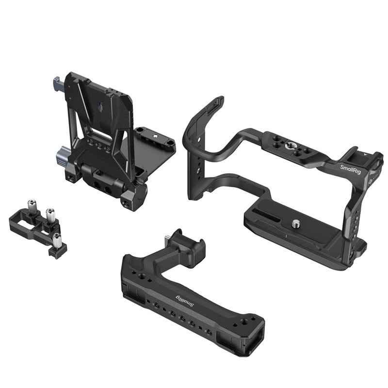 Smallrig 6381 HawkLock gyorskioldós kamera cage kit V-Mount akkumulátor adapterlappal Canon EOS R6 V-hez-2