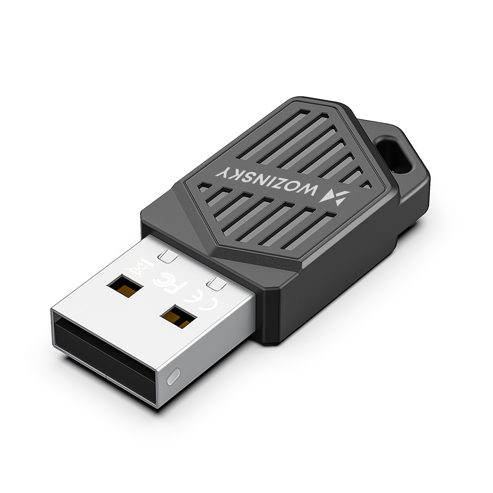 Wozinsky kétsávos USB Wi‑Fi 6 adapter Bluetooth 5.4-gyel - fekete-0