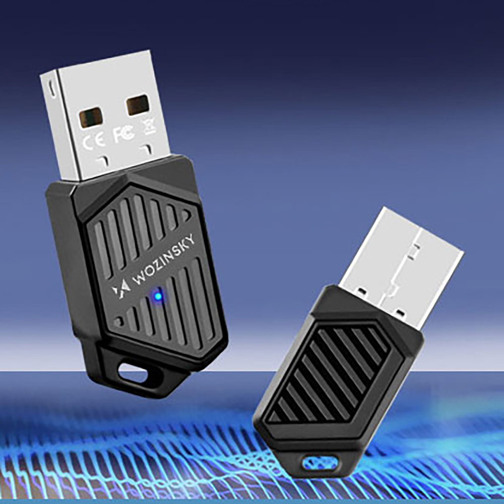 Wozinsky kétsávos USB Wi‑Fi 6 adapter Bluetooth 5.4-gyel - fekete-4