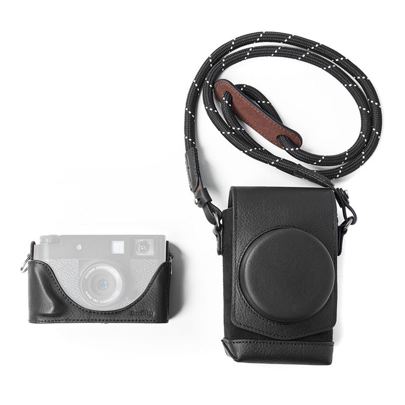 Smallrig 5219 Leather Case Kit for Fujifilm X Half Black-0