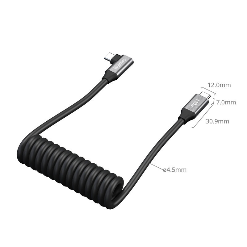 Smallrig 5730 spirál USB-C adatkábel-2