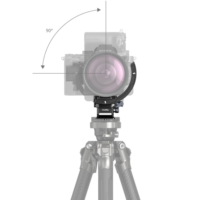 Smallrig 4349 vízszintes–függőleges rögzítőtalp kit tükör nélküli fényképezőgépekhez-2