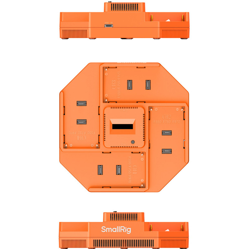 Smallrig 4837 négycsatornás NP-F akkumulátortöltő-3