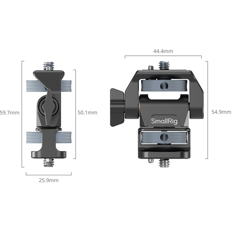 Smallrig 4886 dönthető és forgatható monitortartó 1/4"-20 csavarokkal-2