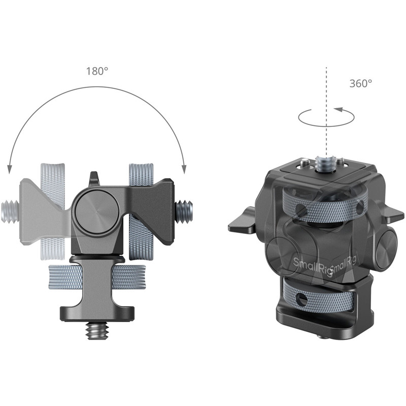 Smallrig 4886 dönthető és forgatható monitortartó 1/4"-20 csavarokkal-3
