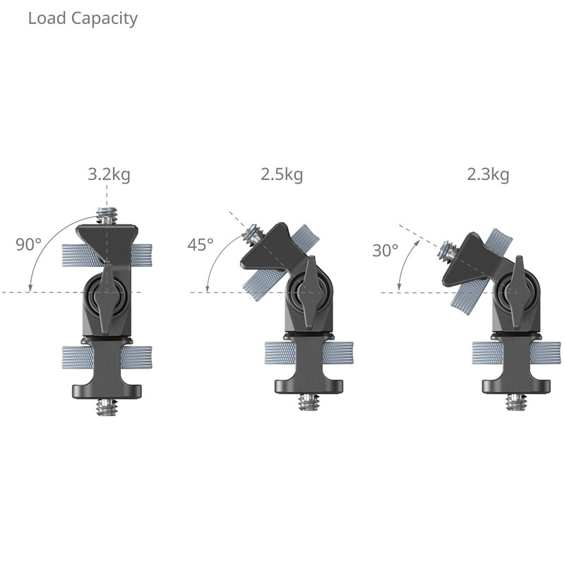Smallrig 4886 dönthető és forgatható monitortartó 1/4"-20 csavarokkal-4