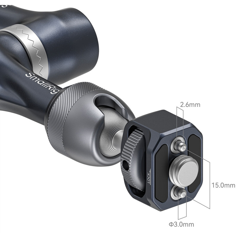 Smallrig 4899 17 cm-es Rosette Magic Arm ARRI pozicionáló csavarral-1