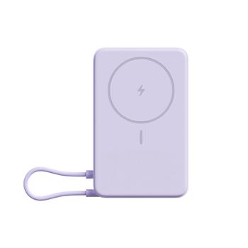 Xiaomi Mágneses Powerbank 33W 10000mAh beépített USB-C kábellel és tartóval Lila (BHR08PAGL)-0