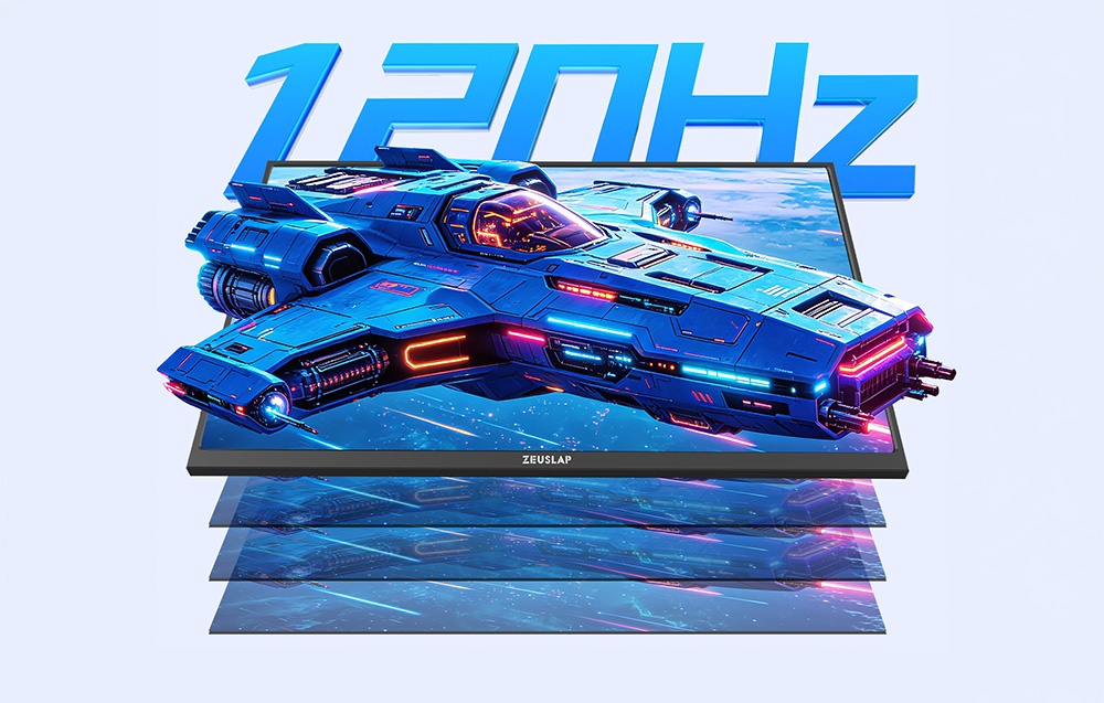 ZEUSLAP P16 16 hüvelykes 120 Hz-es hordozható gamer monitor-3