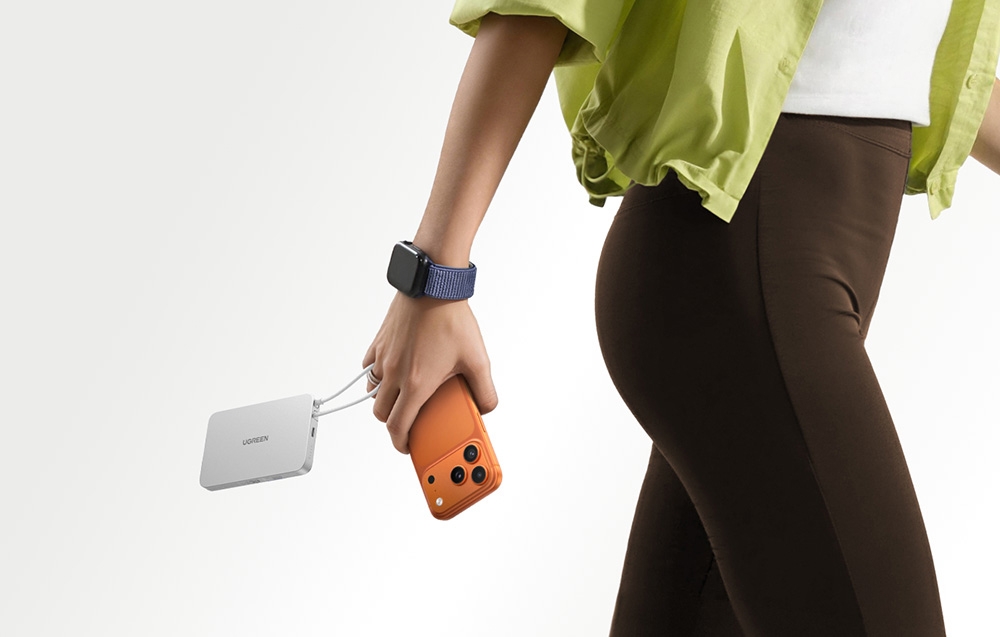 UGREEN PB570 10000 mAh 25 W mágneses powerbank (fehér)-6