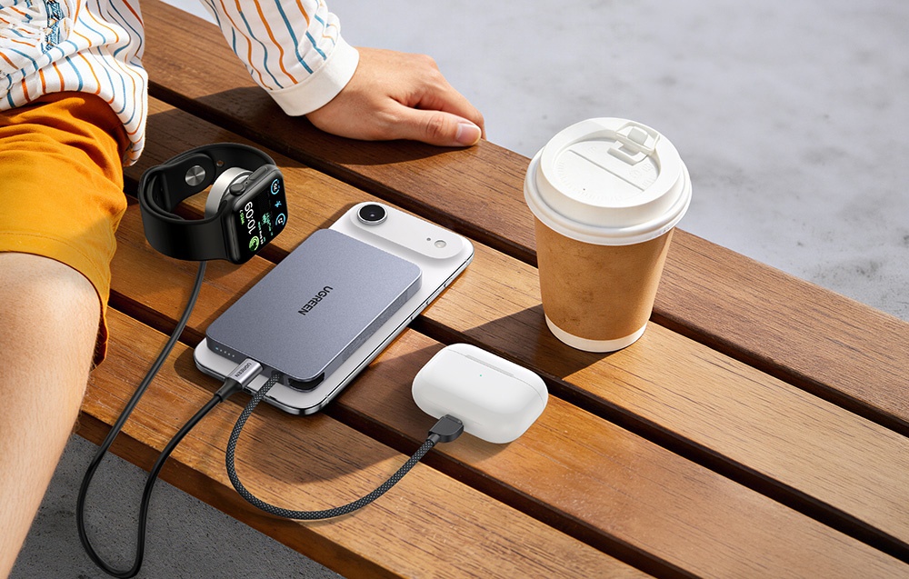 UGREEN PB570 10000mAh 25W mágneses powerbank (szürke)-4