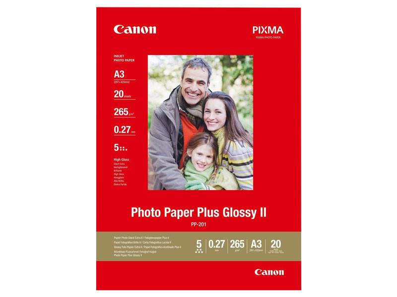 Canon PP-201 20 lap A/3 fényes fotópapír 265g-0