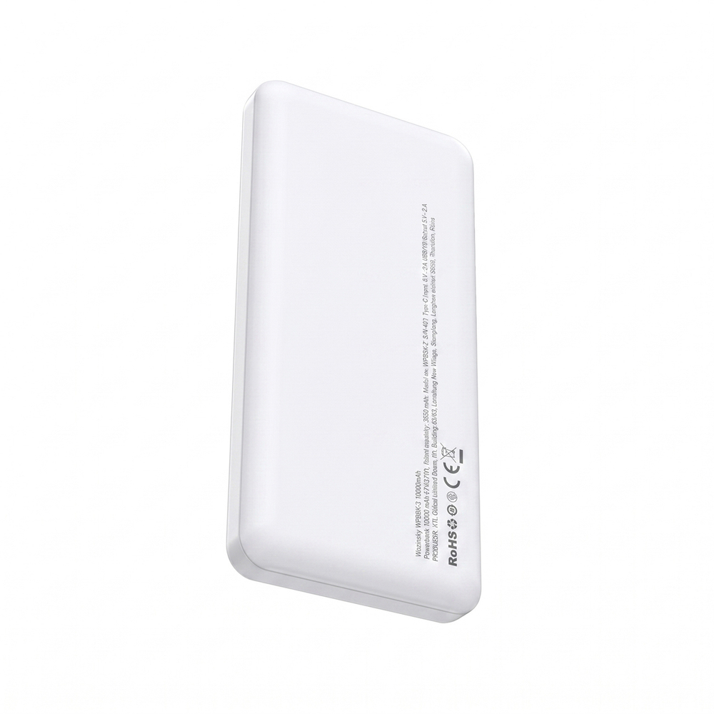 Powerbank Wozinsky Wpower WPBBK-3 10000 mAh 10W 2x USB-A 2A - fehér-6