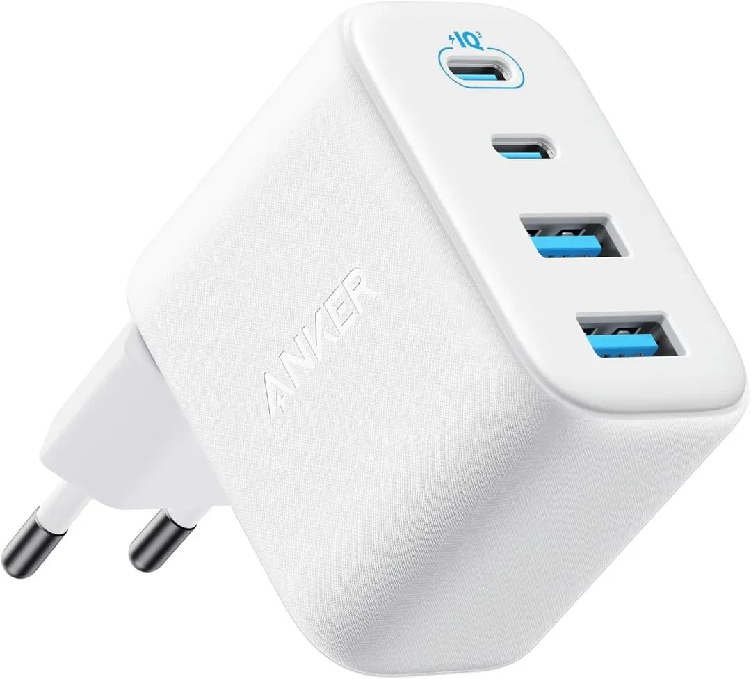 Anker Zolo fali töltő, 50W, 3A, 2 x USB-A - 2 x USB-C, fehér-0