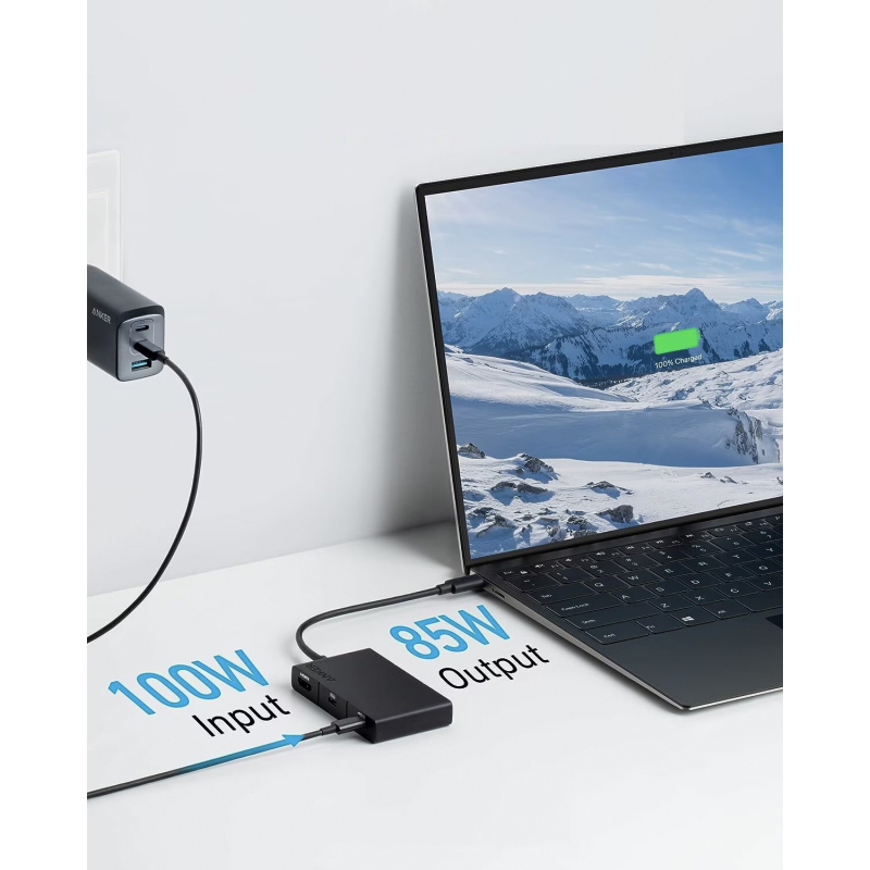 USB-C Hub Anker 332, 2 x USB-A - 2 x USB-C - 1 x HDMI, Fekete A8356G11-2
