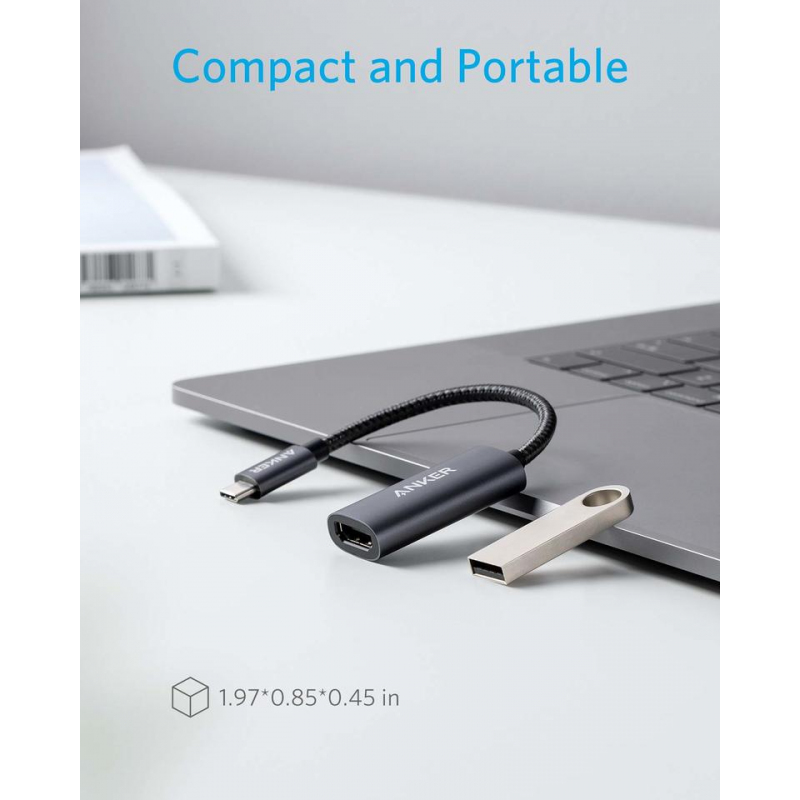 USB-C to HDMI Video Adapter Anker 310, Szürke A83120A2-1