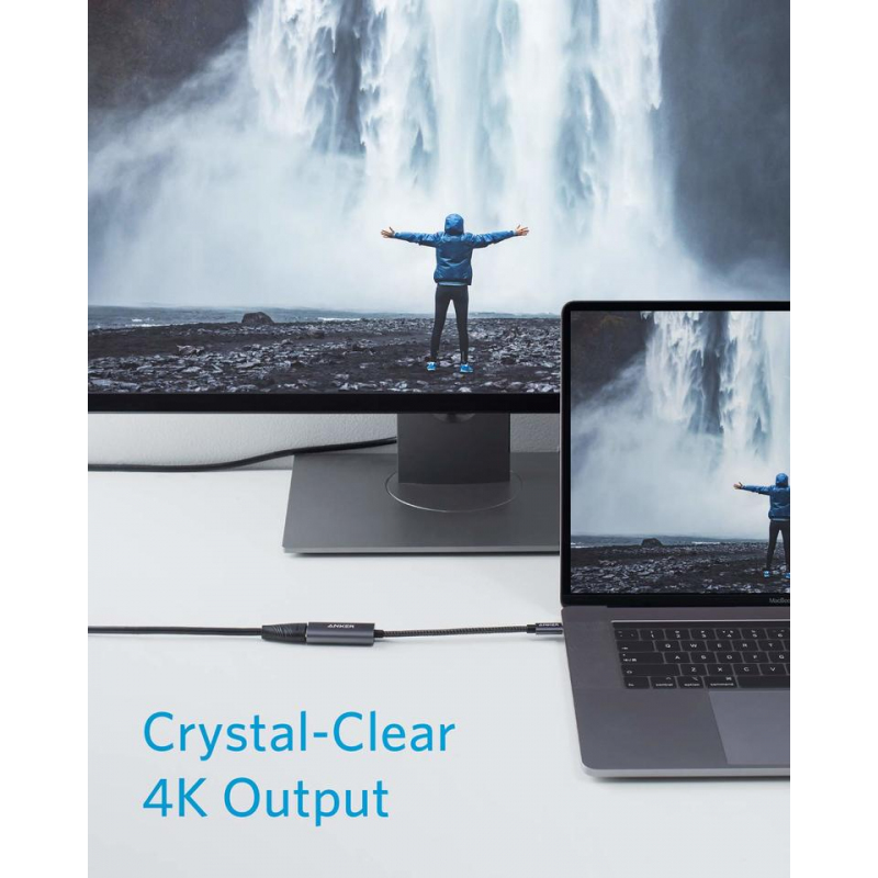 USB-C to HDMI Video Adapter Anker 310, Szürke A83120A2-3