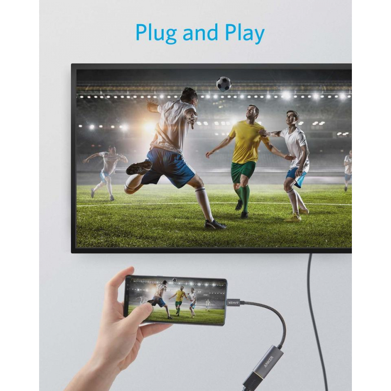 USB-C to HDMI Video Adapter Anker 310, Szürke A83120A2-5