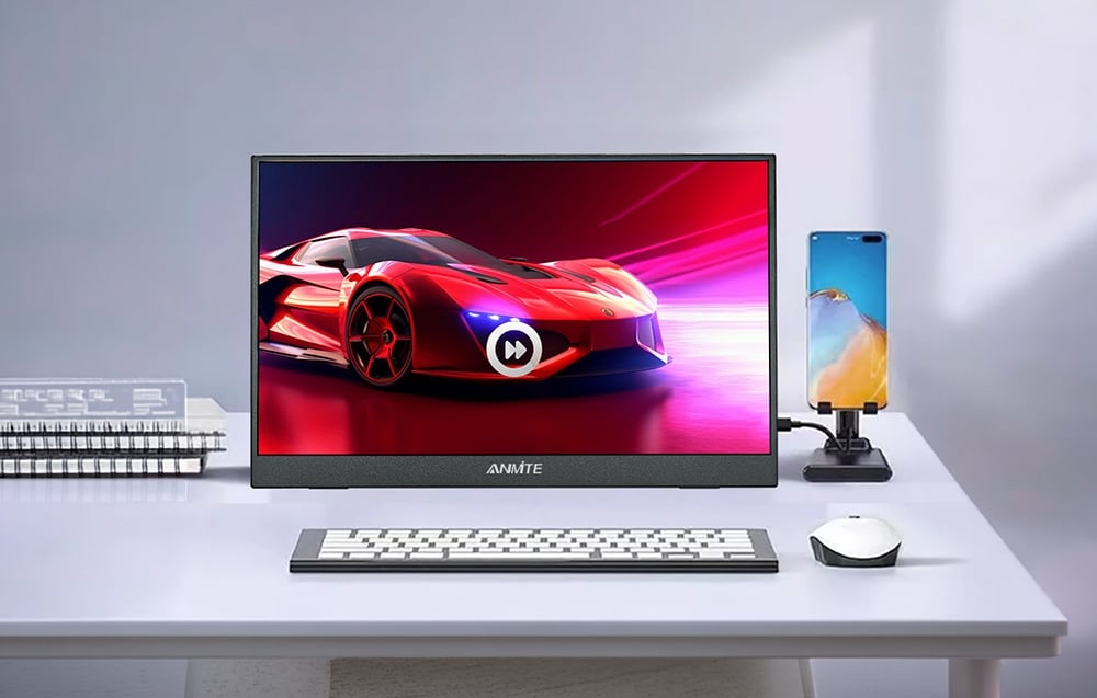 ANMITE A140W05T 14 hüvelykes hordozható érintőképernyős monitor-5