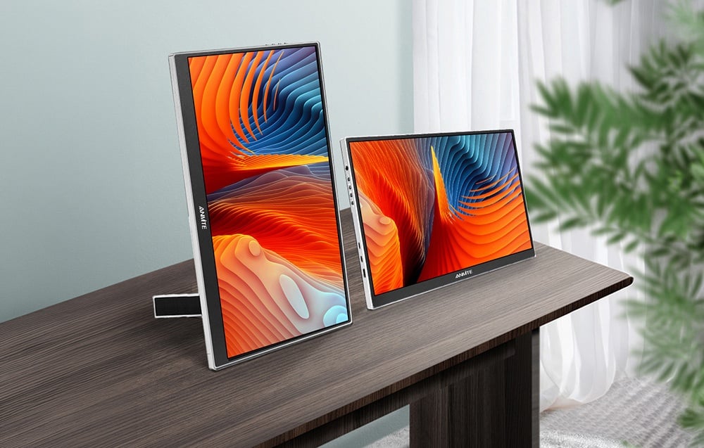 ANMITE A156W04T 15,6 hüvelykes hordozható érintőképernyős monitor-5