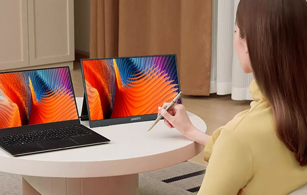 ANMITE A156W04T 15,6 hüvelykes hordozható érintőképernyős monitor-1