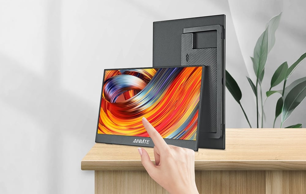 ANMITE A140W03T 14 hüvelykes hordozható érintőképernyős monitor-6