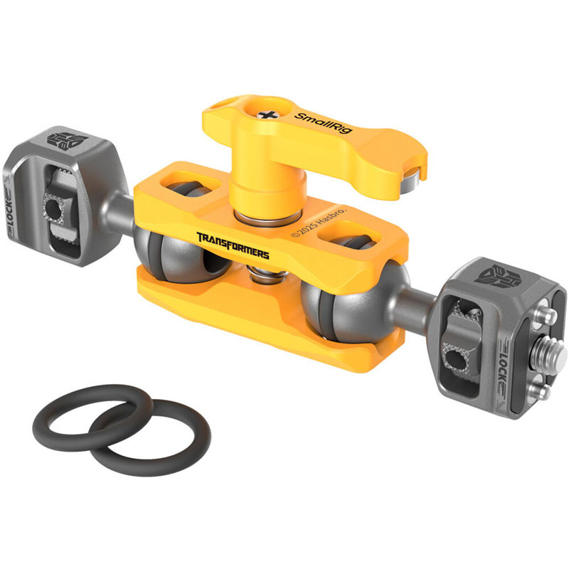 Smallrig 5522 Magic Arm Support with Dual Ball Heads 1/4”-20 Screws (Bumblebee Edition)-2