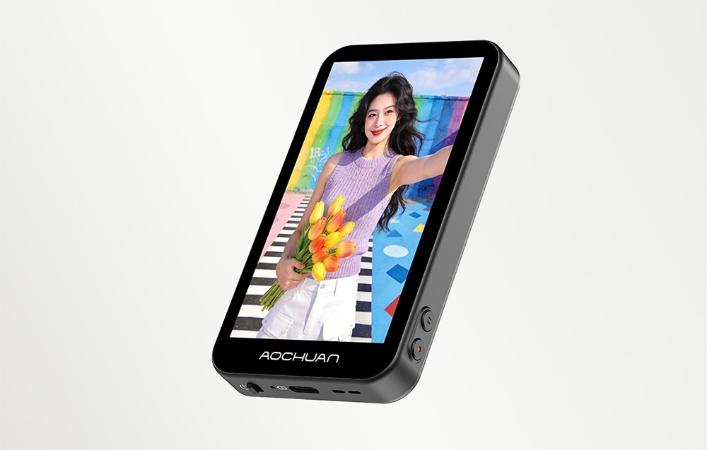 AOCHUAN S3 háromtengelyes okostelefon-gimbal kijelzővel, fekete-1
