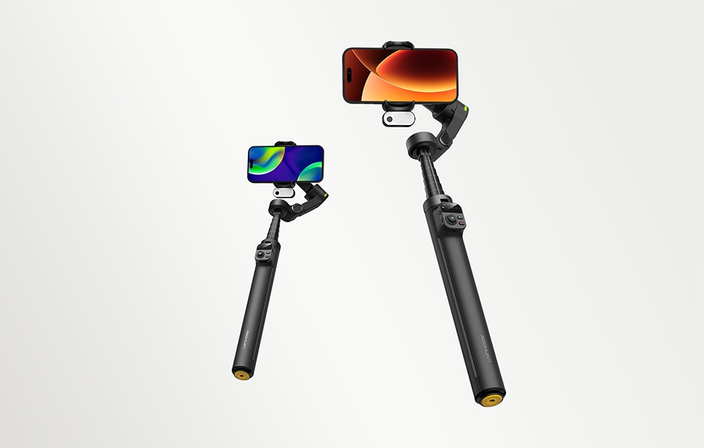 AOCHUAN V3 3 tengelyes okostelefon-gimbal AI érzékelővel, fekete-7