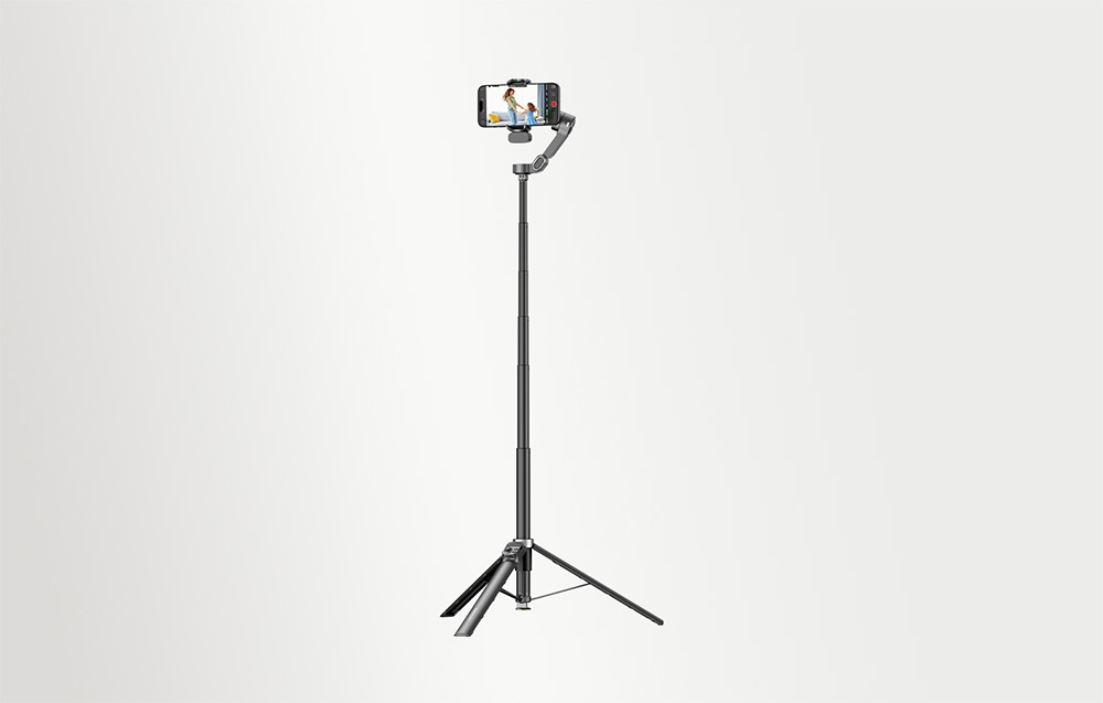 AOCHUAN V3 3 tengelyes okostelefon-gimbal AI érzékelővel, fekete-8