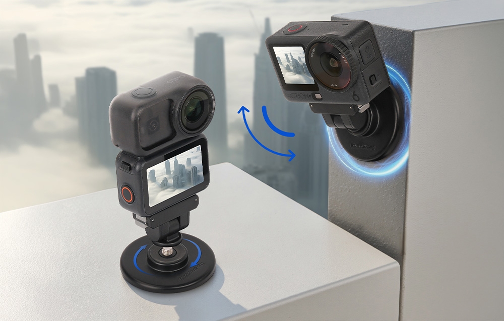 Sunnylife mágneses talpas tartó DJI Osmo Nano és Osmo Action 6 kamerákhoz-2