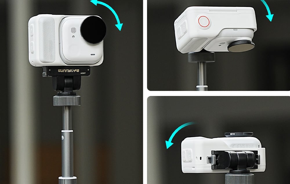 Sunnylife 1/4 hüvelykes gyorskioldó rögzítőlemez Insta360 GO Ultra kamerához-2