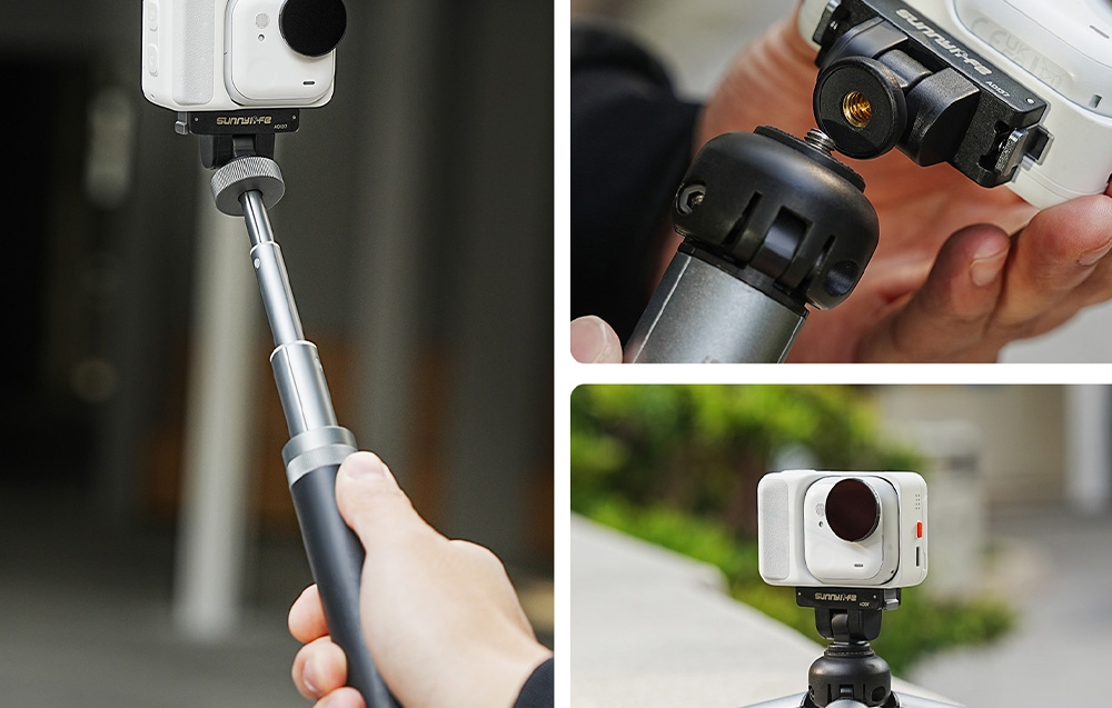 Sunnylife 1/4 hüvelykes gyorskioldó rögzítőlemez Insta360 GO Ultra kamerához-3