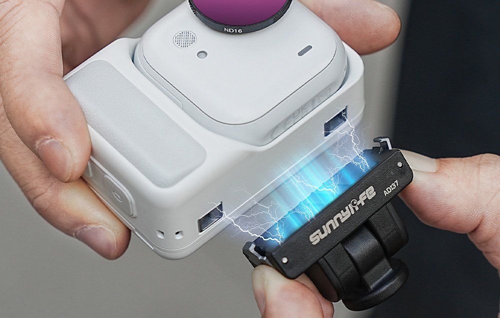Sunnylife 1/4 hüvelykes gyorskioldó rögzítőlemez Insta360 GO Ultra kamerához-4
