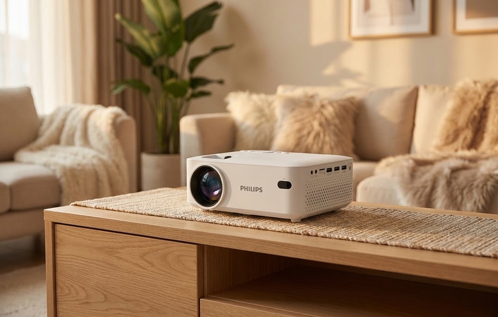 Philips N-100 480p mini projektor (fehér)-6