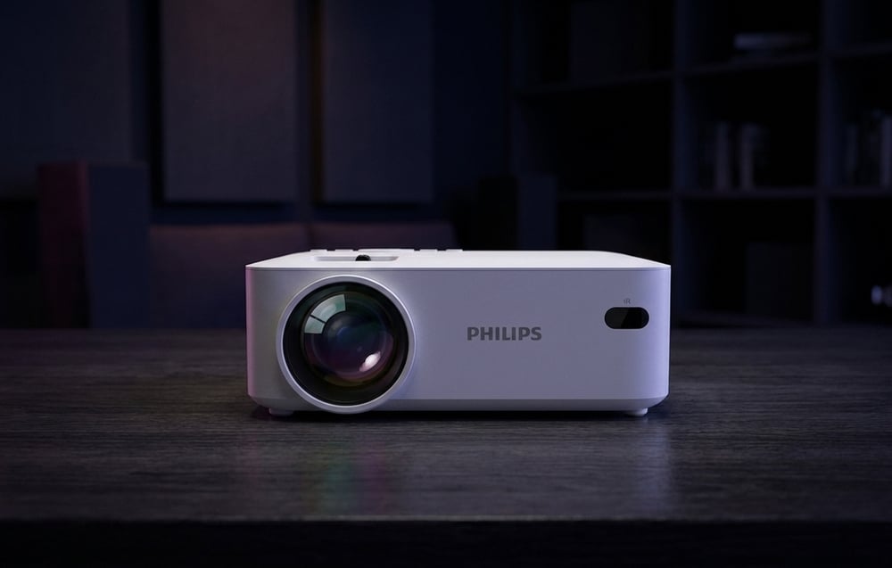Philips N-100 480p mini projektor (fehér)-2