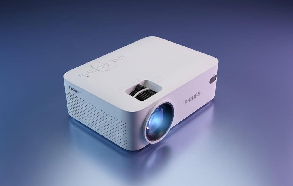Philips N-100 480p mini projektor (fehér)-1