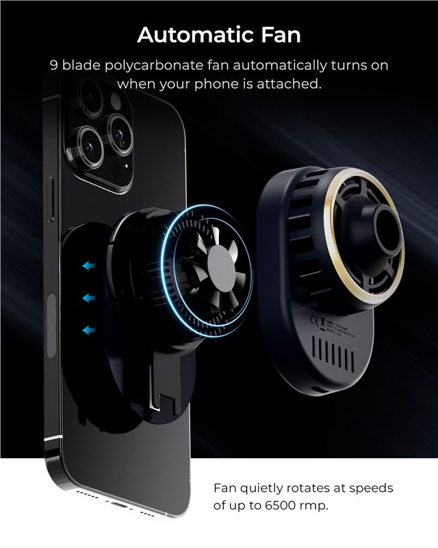 iOttie Velox Pro MagSafe mágneses vezeték nélküli autós tartó CryoFlow hűtéssel-12