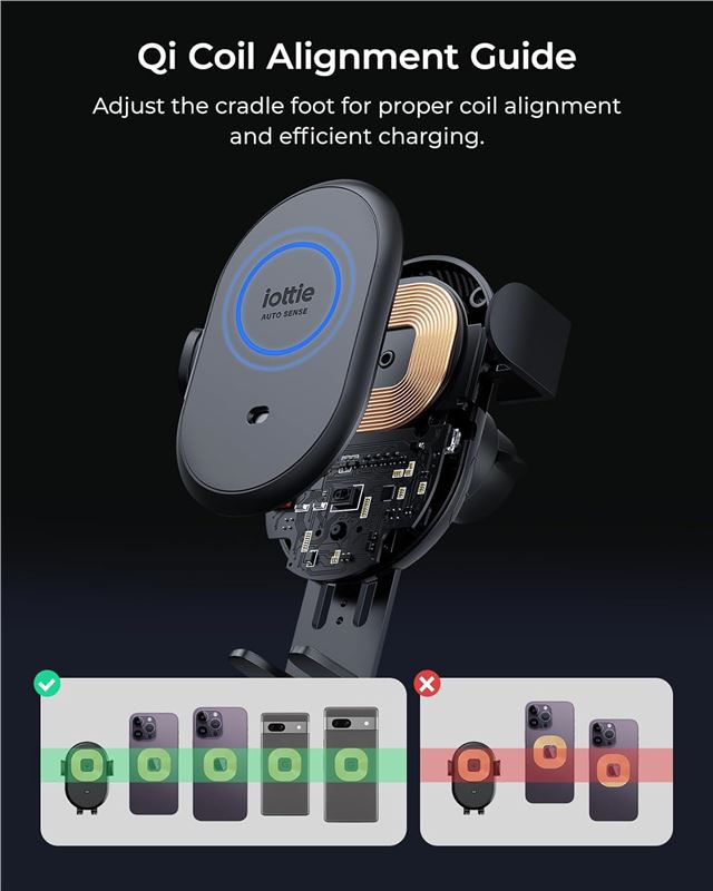 iOttie AutoSense 2 vezeték nélküli szellőzőrács-tartó-3
