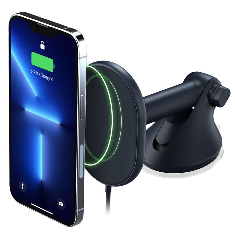 iOttie Velox MagSafe mágneses vezeték nélküli műszerfal- és szélvédőtartó-0